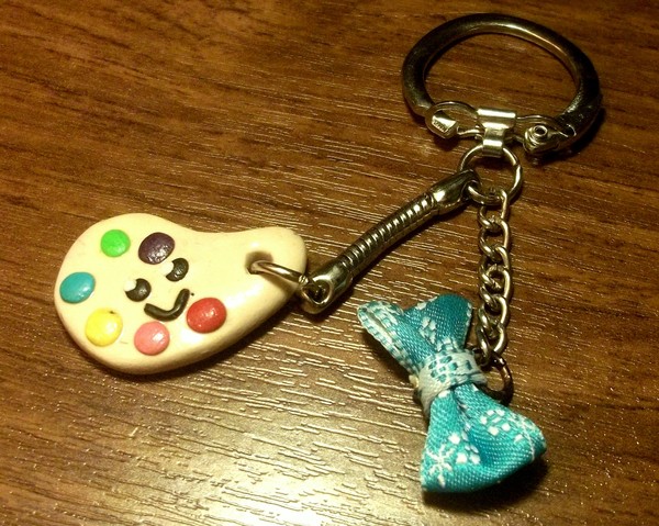 porte clés peinture